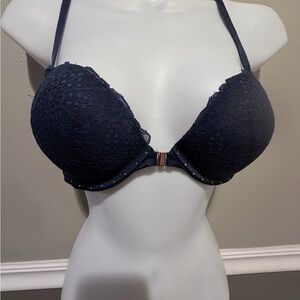 PINK Victoria's Secret Navy Lace Bra